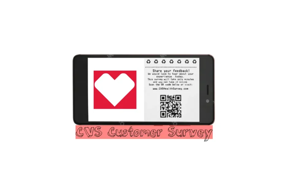 A CVS receipt’s Share your feedback invitation with a QR code and the address www.CVSHealthSurvey.com