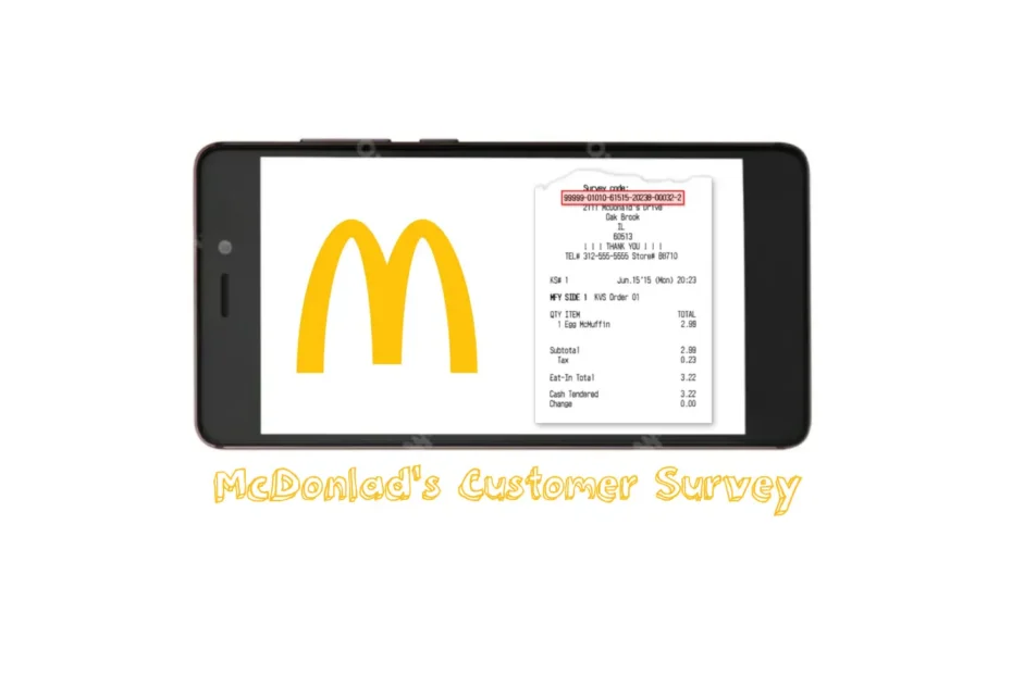 McDVoice survey validation code screen with the offer terms for a McDonald’s receipt deal