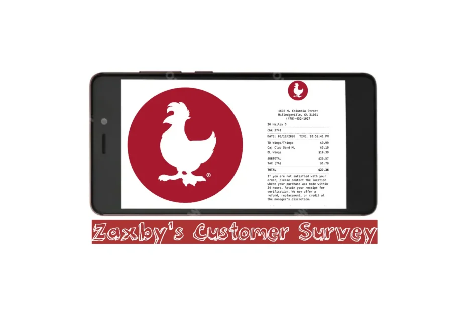 MyZaxbysFeedback Validate Your Offer page with the validation code for a BOGO Big Zax Snak on a Zaxby’s receipt